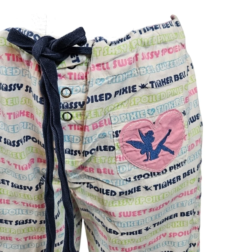 Disney Colorful Tinkerbell‎ Babydoll 2 Piece Pajama Set Size XS/S Women's C2